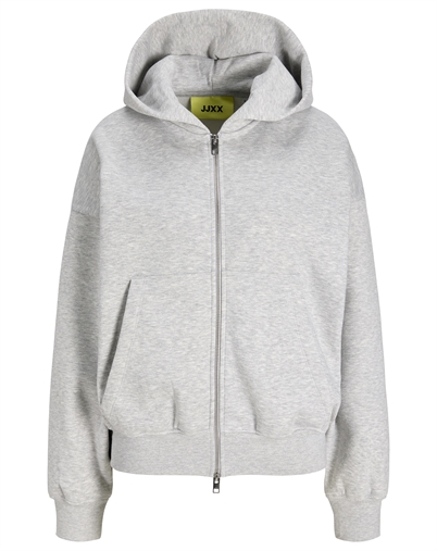 JJXX - JXSophia Boxy Zip Hoodie - Light Grey Melange